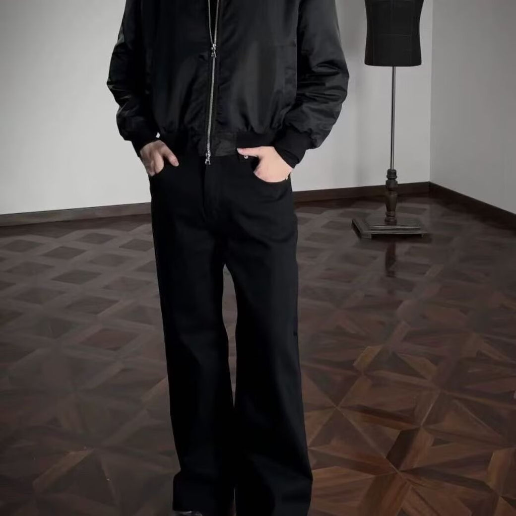 Pantalons à pattes droites à taille élevée