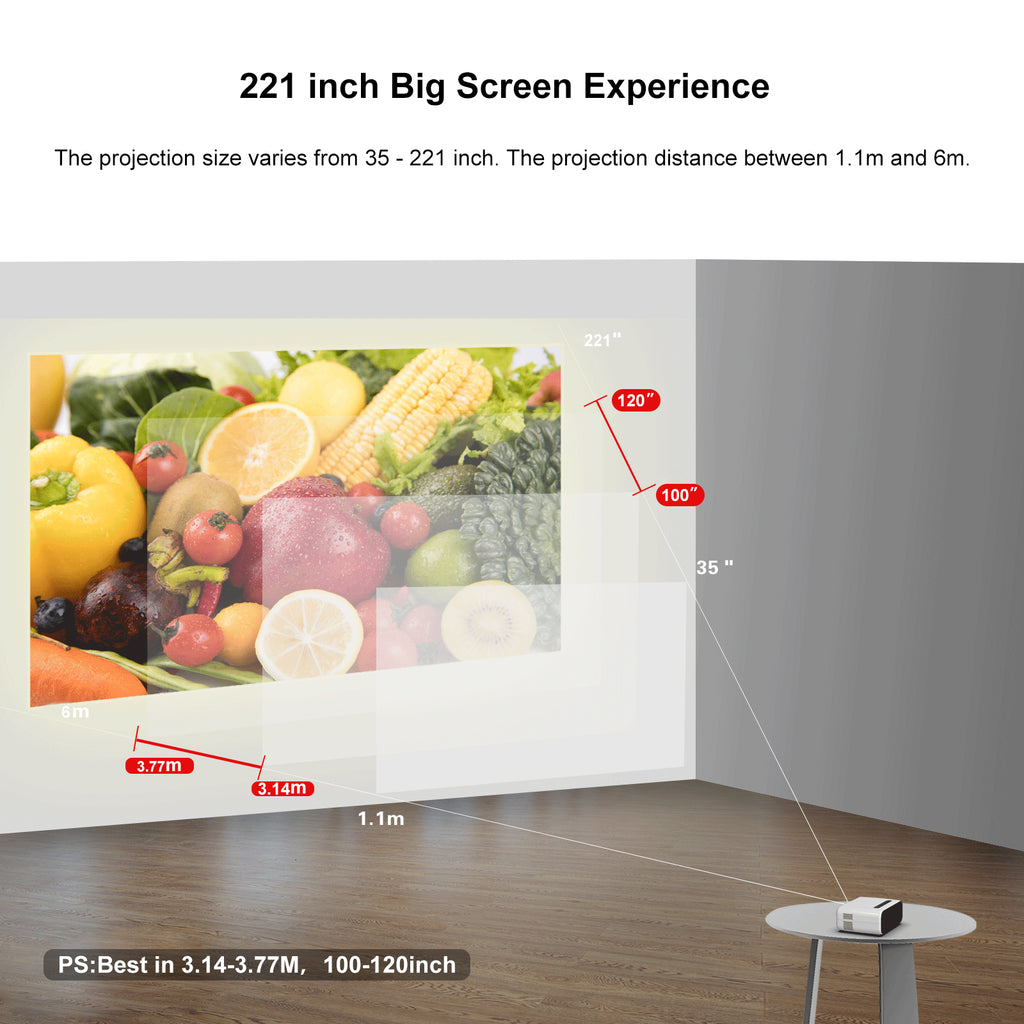 Mini HD Home Projector Led Home Theater Cadeaux pour enfants