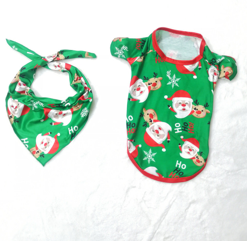 Pyjama de Noël pour la famille Matching Family Christmas PJs Sets Santa Claus Printed Top Sl