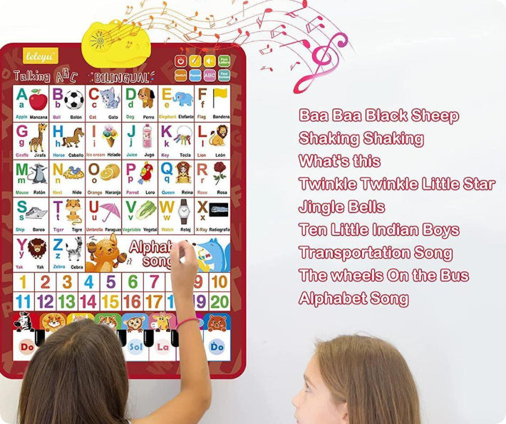 Carte audio en lettres-lettres bilingues