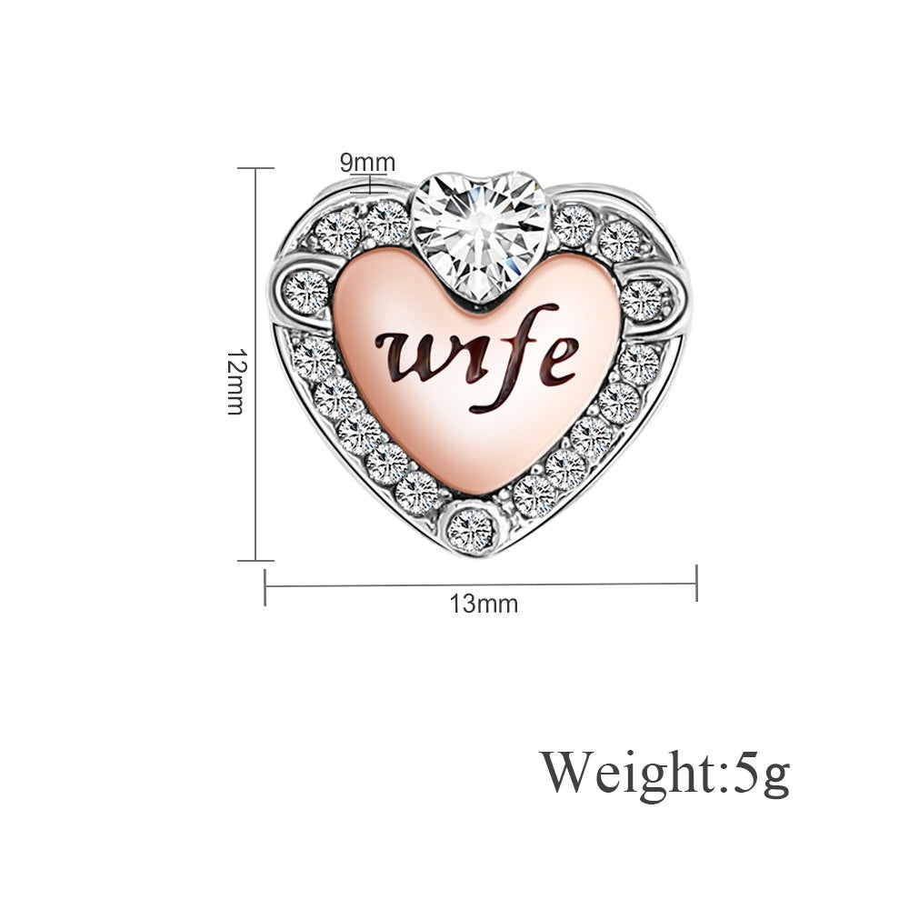 Bracelet multi brins Blush-pink de style européen et américain Couples Bracelet en cristal