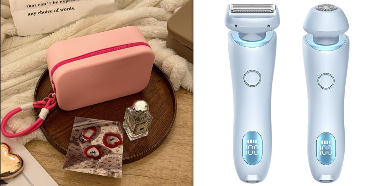 2 En 1 Epilateur Épilatateur USB Comprimeur Rechargeable Femmes Corps Razor Face Jambe Armpit Bik