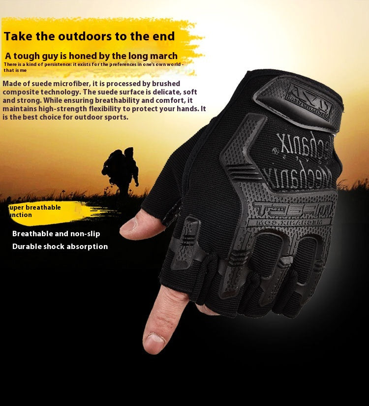 Gants de vélo d'été antidérapants pour sports de plein air pour hommes