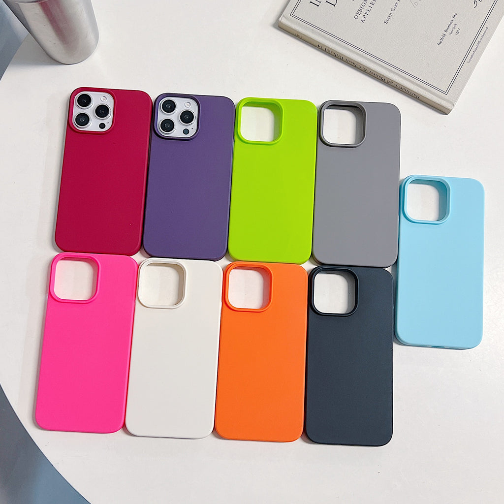 Solid Color Demi-paquet Skin Feeling Matte Cover Protection Case