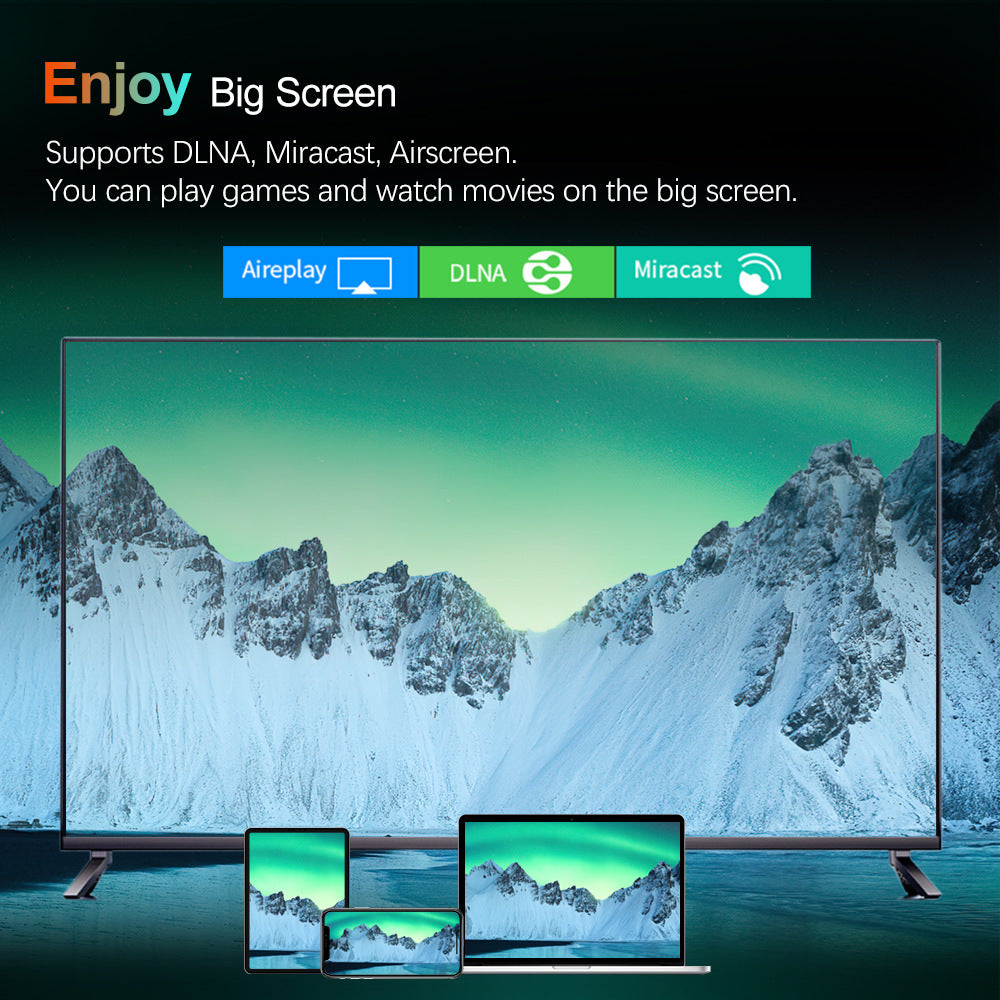 W2 TV Androidtv11 Smart TVBox AmlogicS905W2 Double Wifi