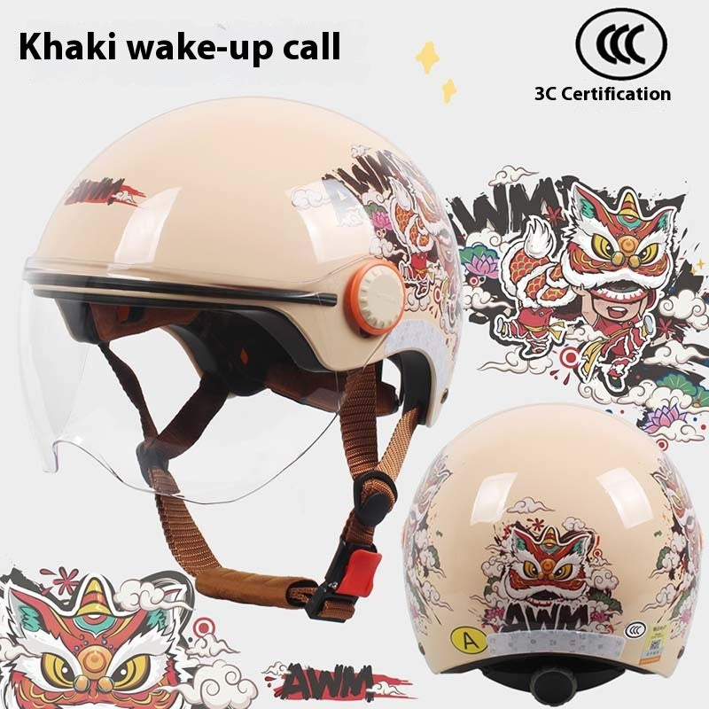 Cute Cartoon Windscreen Casque de voiture électrique