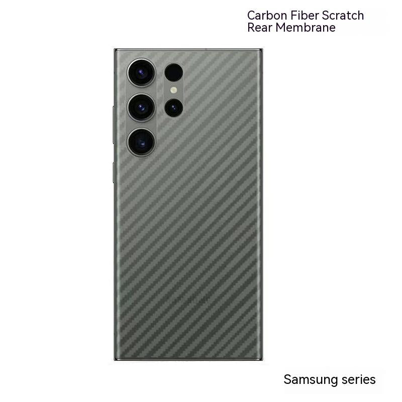 Film arrière en fibre de carbone anti-rayure pour téléphones portables