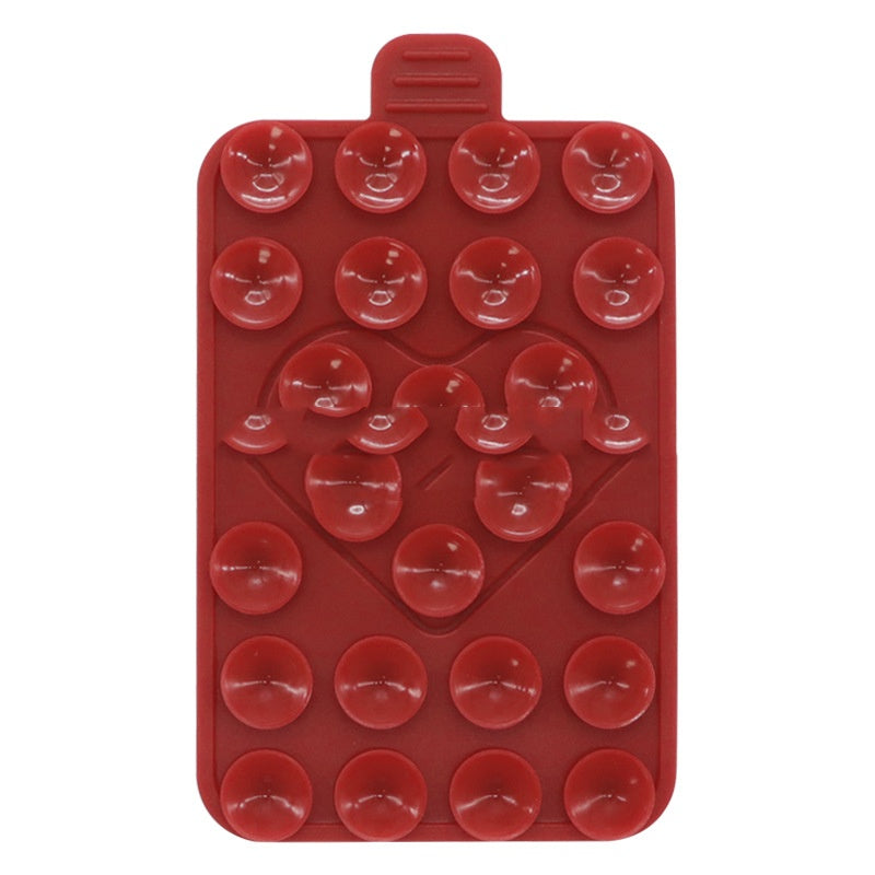 Porte-cas de téléphone à aspiration silicone double face