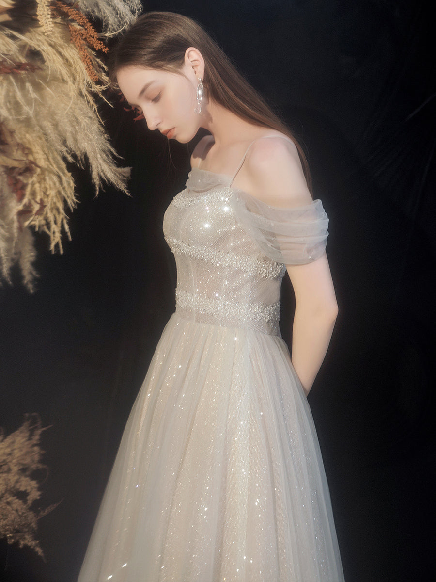 Robe Star Sky Jupe mince hors épaule