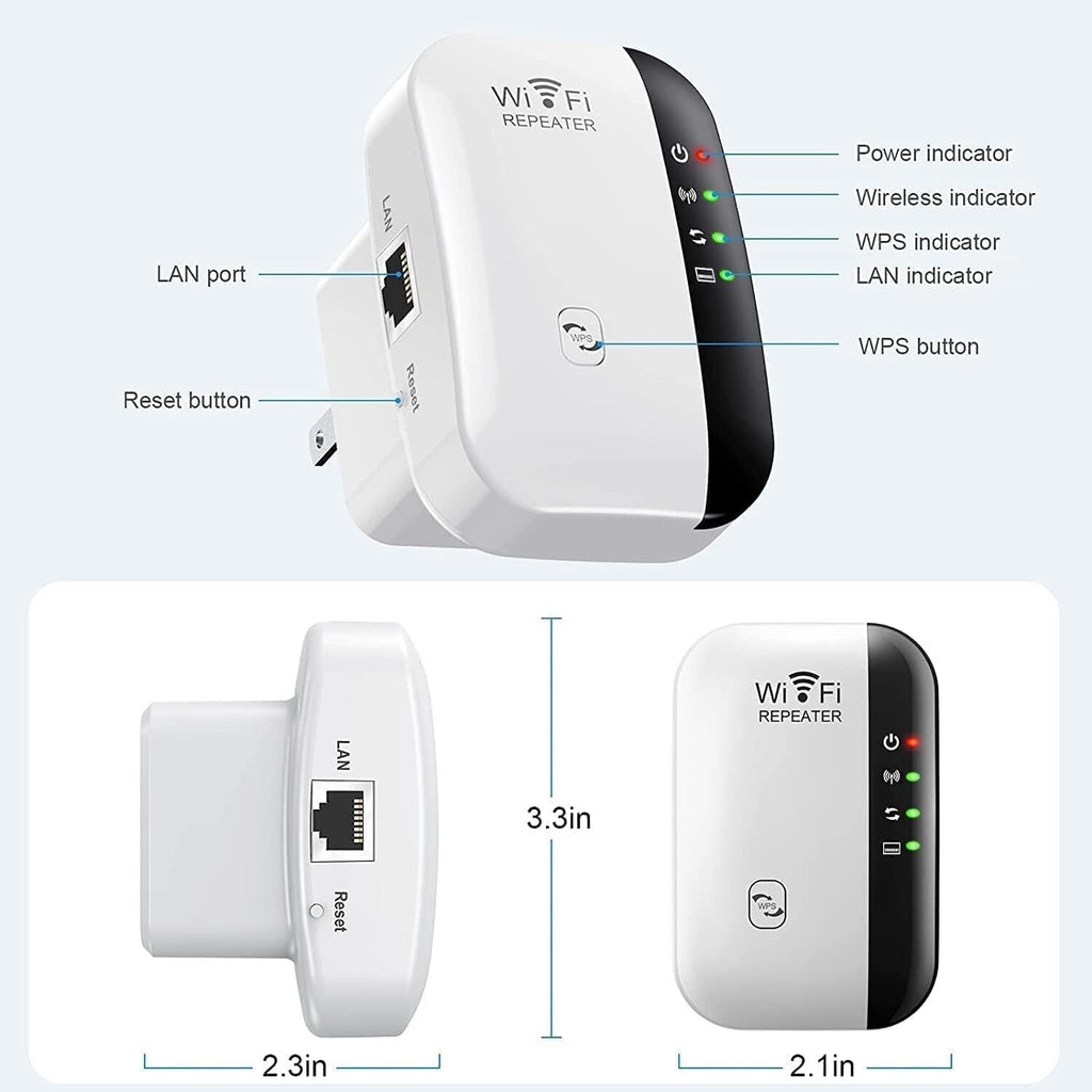 Amplificateur de signal sans fil de répéteur Wifi Enhancer réseau étendu EU US Home Router 300m T