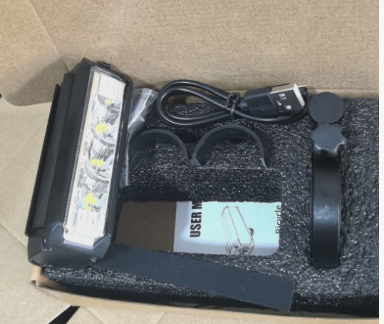 Lampe à vélo rechargeable en alliage d'aluminium