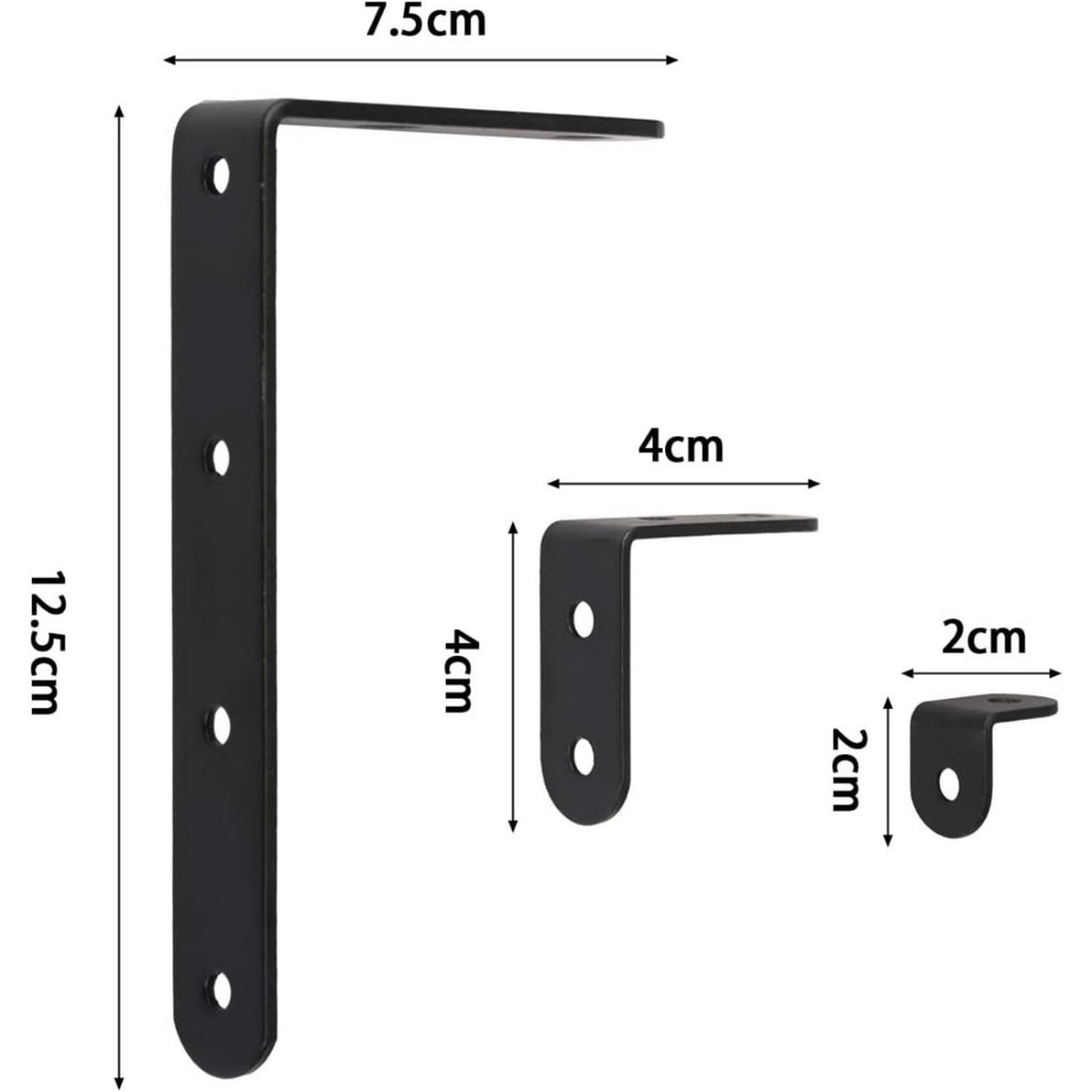 Ensemble de supports de coin noir