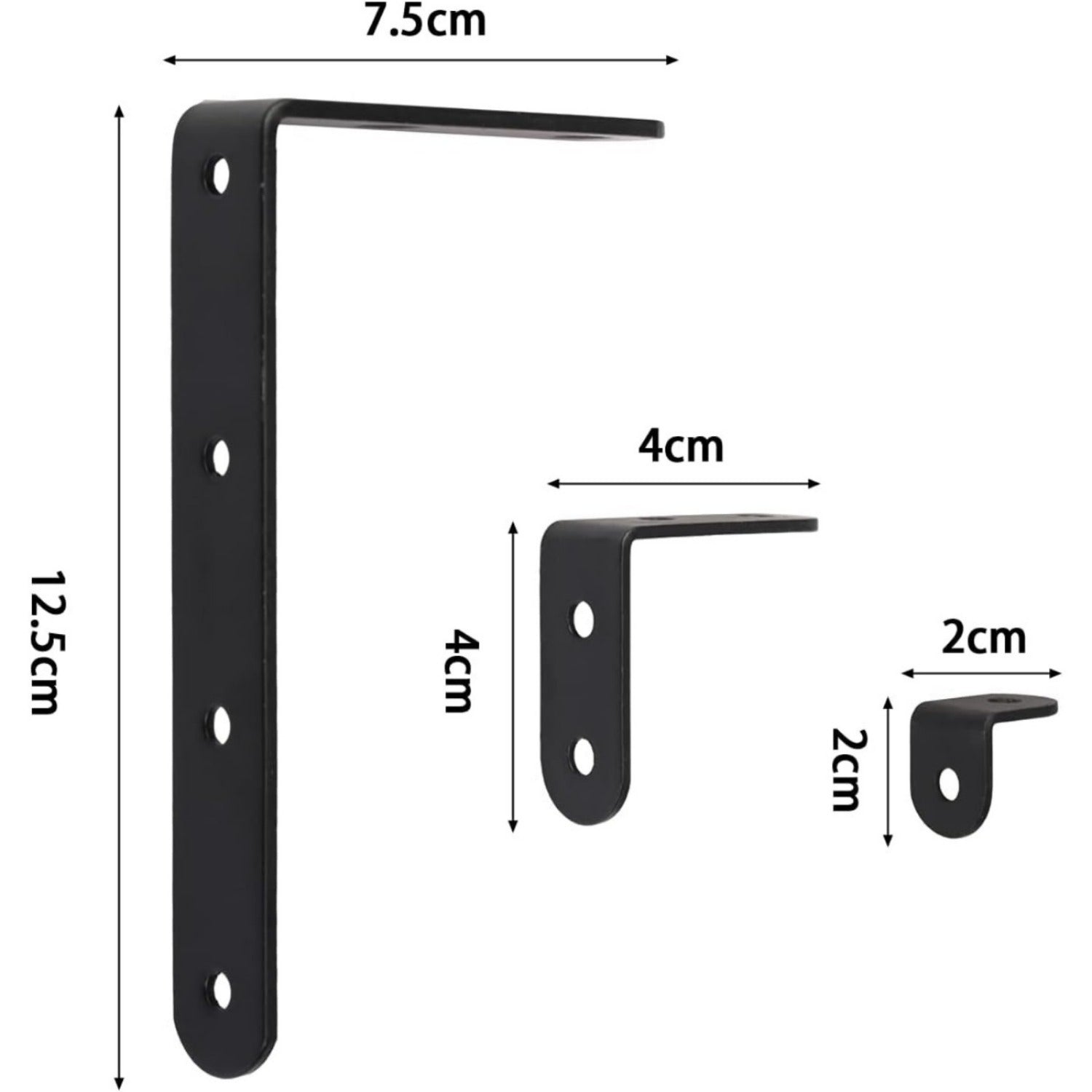 Ensemble de supports de coin noir