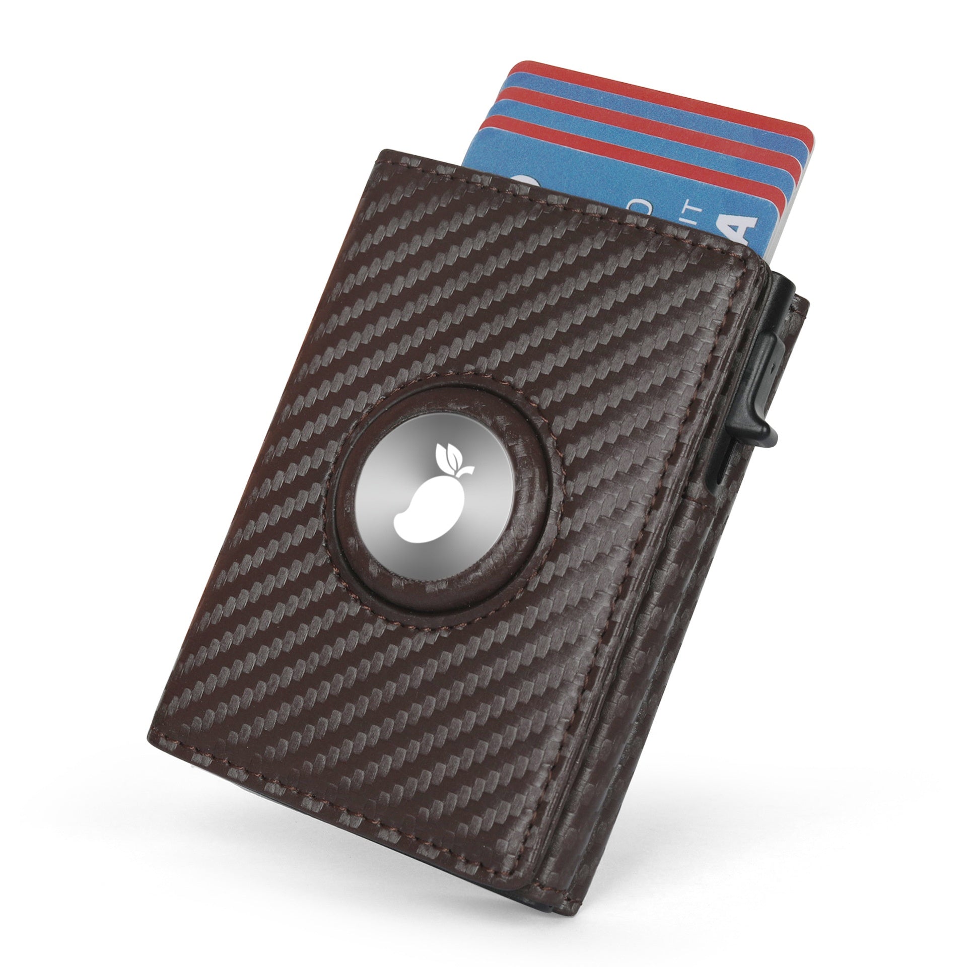 Portefeuille en cuir multifonction triple pour les hommes avec fentes de carte