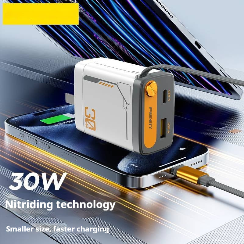 Chargeur Nitride Gallium avec câble intégré