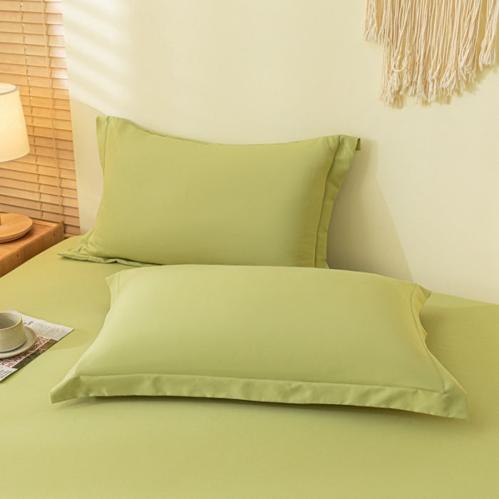Coussin lavable en coton Aloe de couleur solide Et respirant