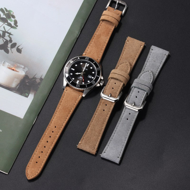 Bande de montres en cuir Suede