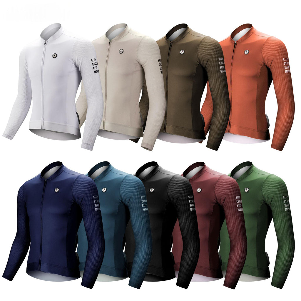 Cycling Suit Long Sleeved Top UV résistant à l'humidité Wicking and Sweat Wicking