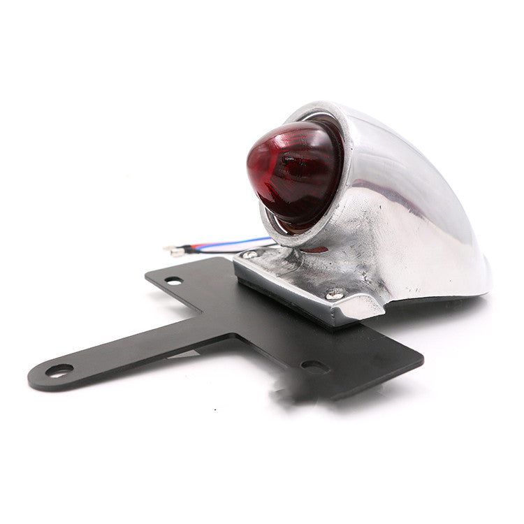 Moto modifié alliage d'aluminium poli Electroplating Lucas Taillight Lampe de frein