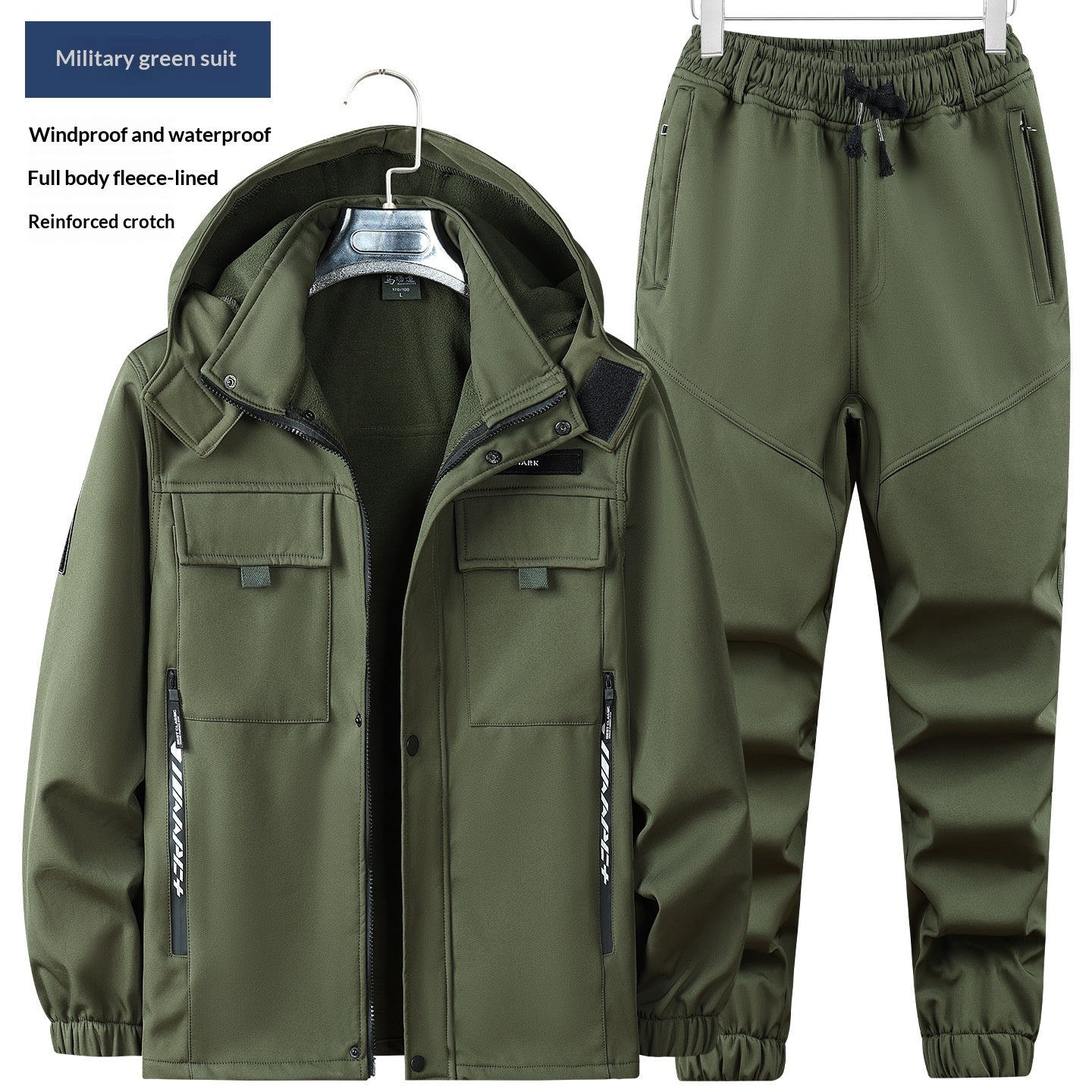 Veste et pantalons d'extérieur en polaire