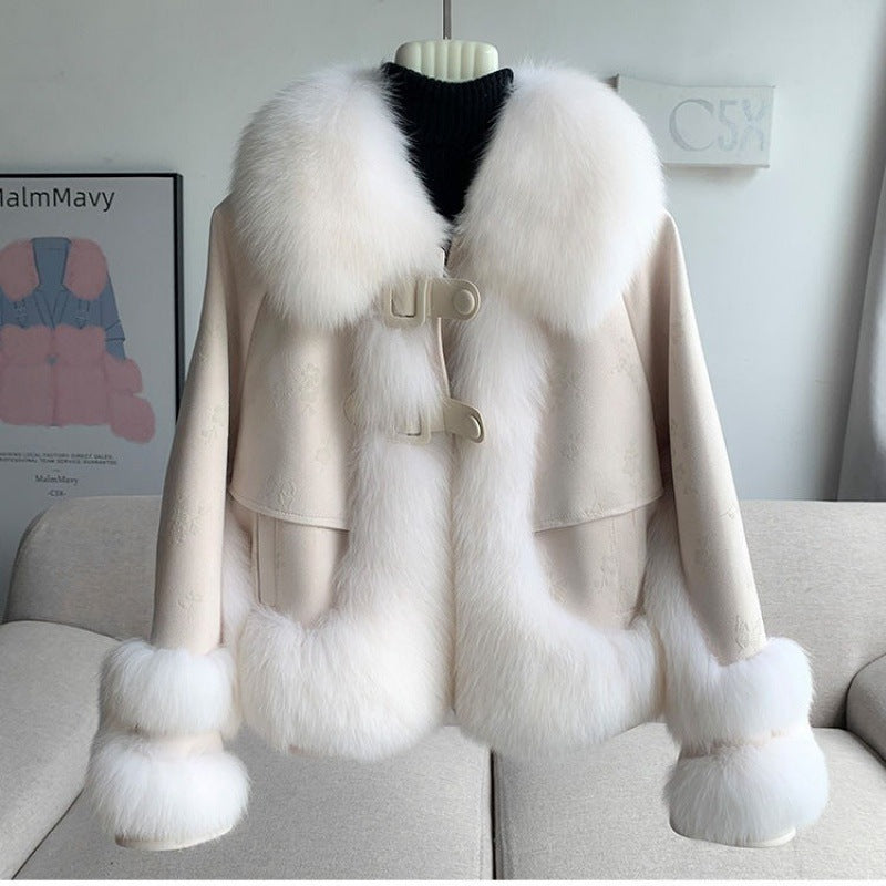 Short hiver épaissé chaud mode Jacket femmes