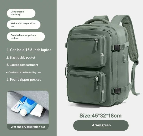 Sac à dos de voyage léger et spacieux idéal pour bagages et randonnées en plein air