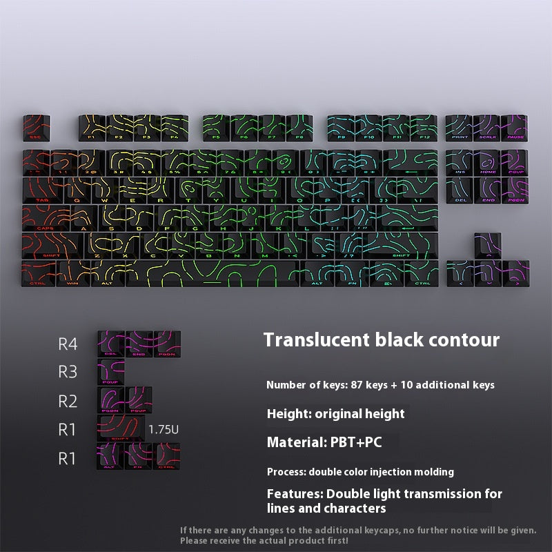 Contour Line Black Line Crack Caractère Lumineux Casquette
