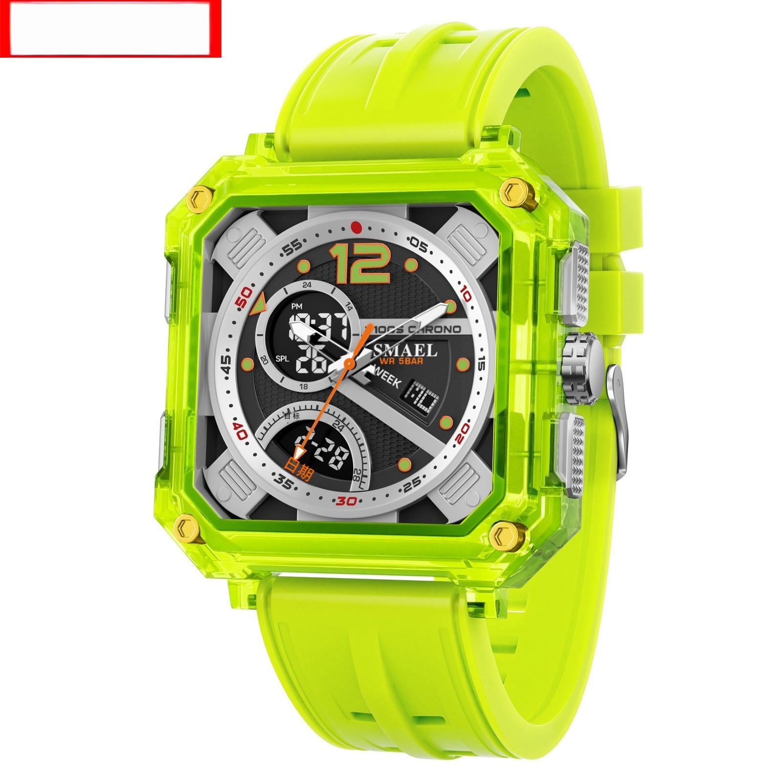 Montre électronique tendance homme mode avec chronométrage précis et conception fonctionnelle