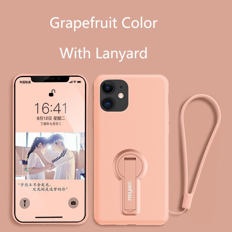 Vente anti-drop liquide stand téléphone mobile boîtier