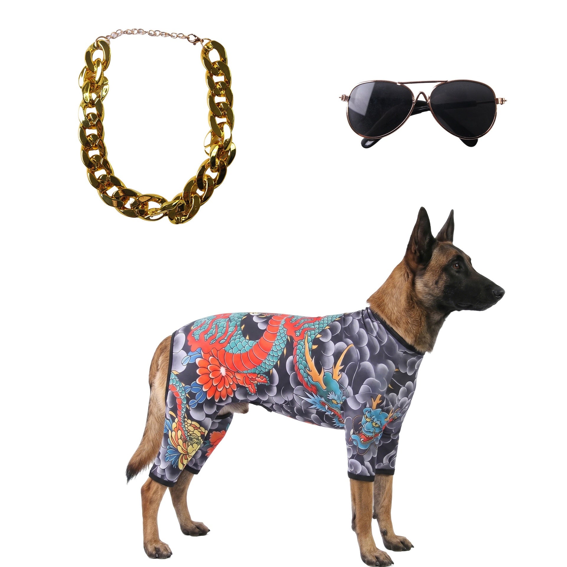 Vêtements de chien de tatouage à quatre pattes
