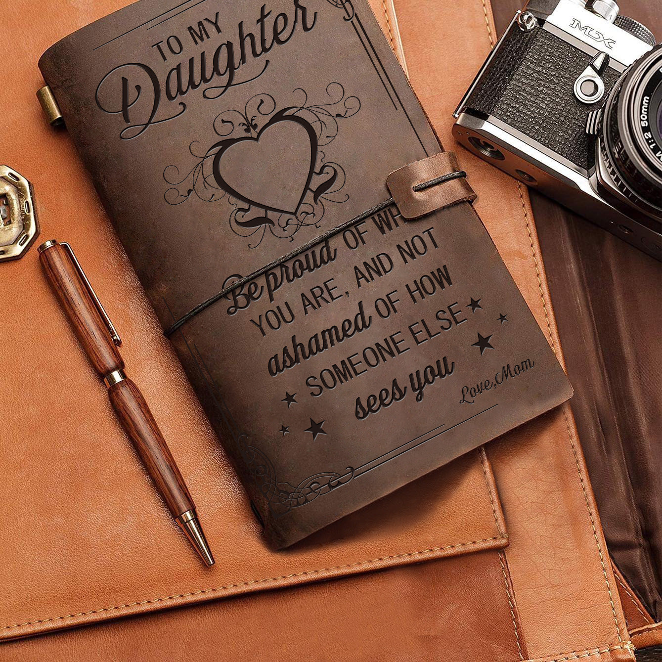 Livre de notes d'affaires en cuir