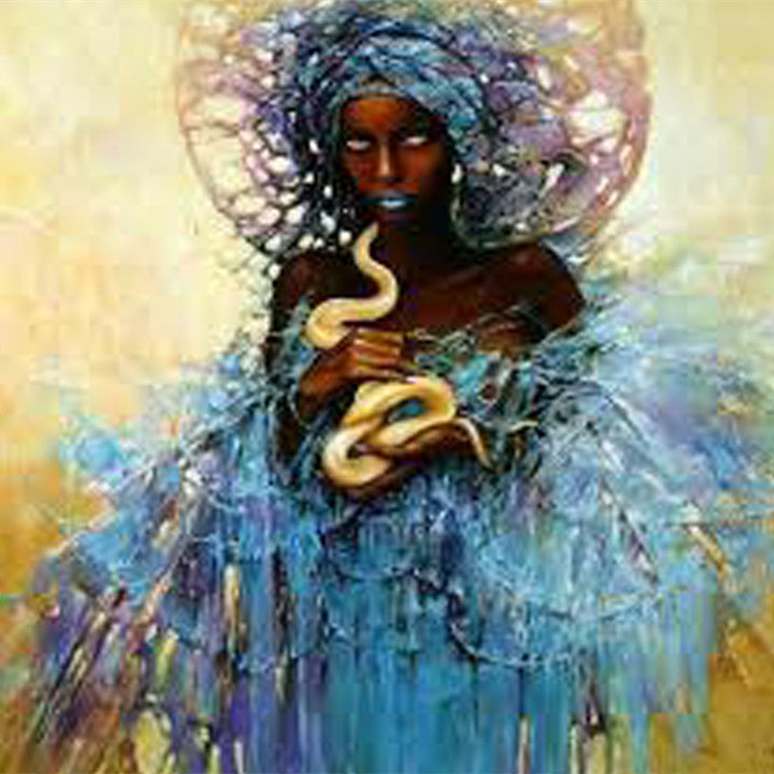 Peinture divine de diamant d'huile d'énergie féminine par chiffre