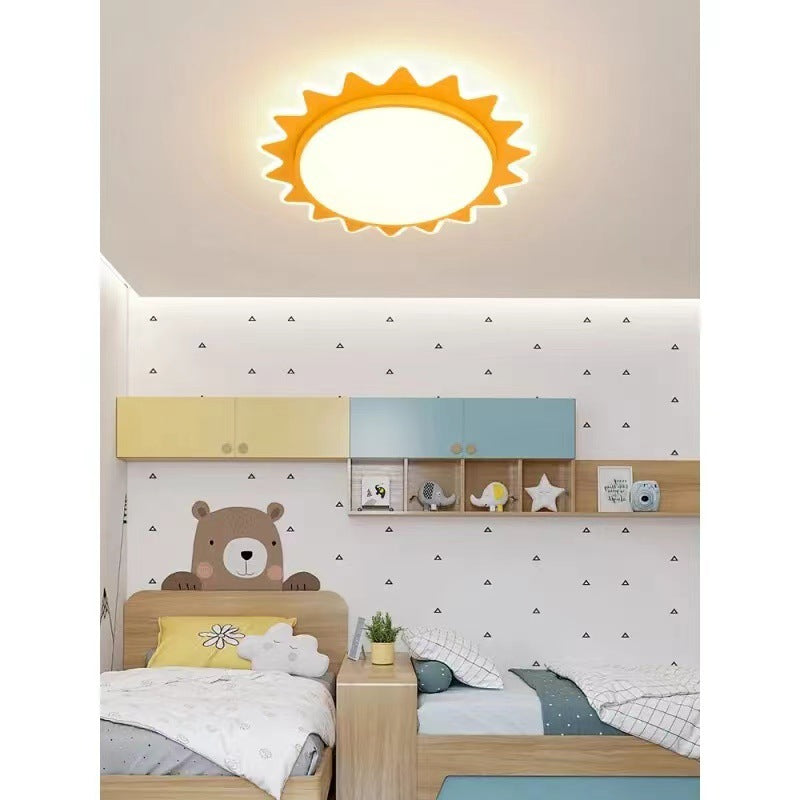 Chambre des enfants Cartoon Protection des yeux Lampe de plafond solaire
