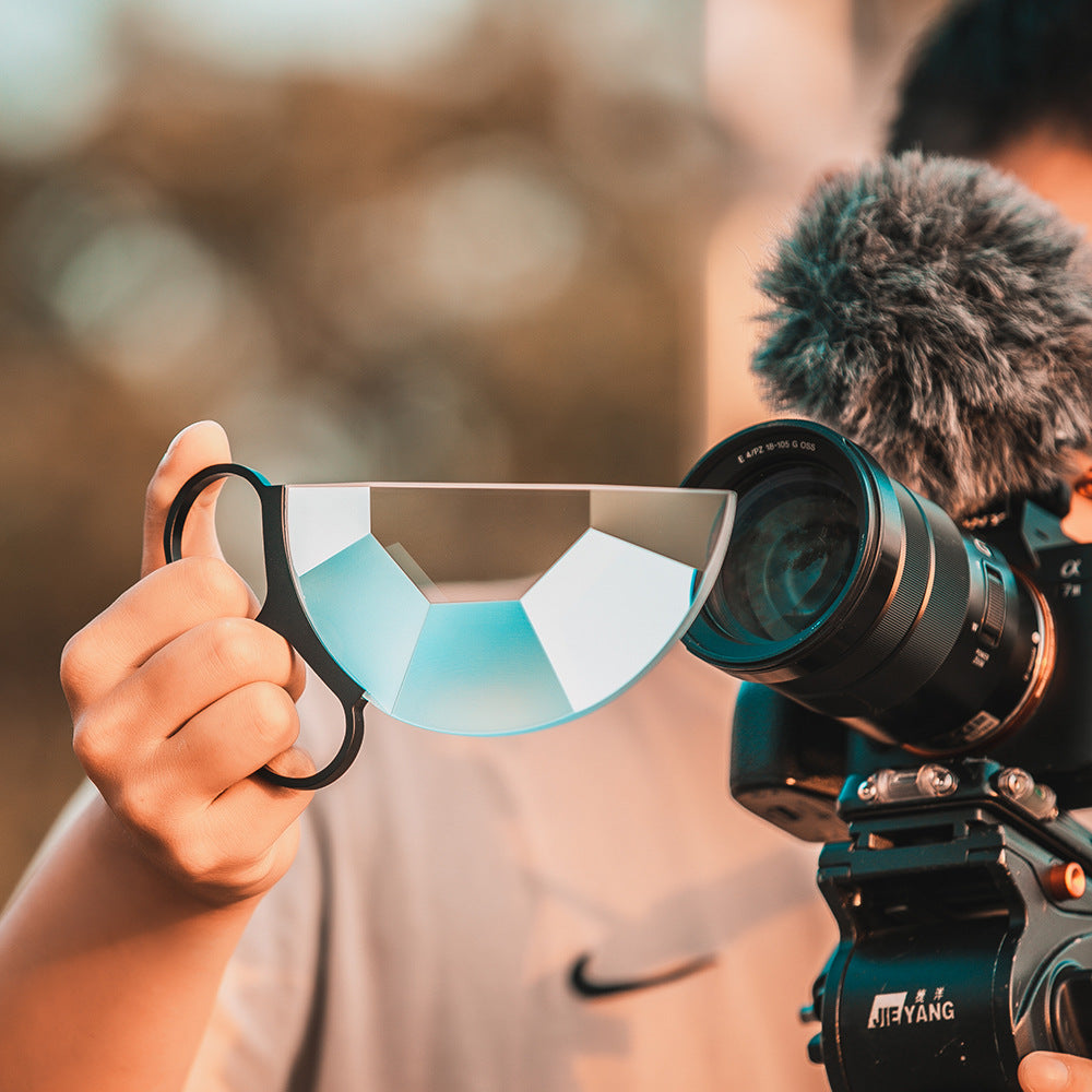 Kaléidoscope Semicircle portatif Effets spéciaux Filtre Photographie Vidéo SLR Caméra Acces
