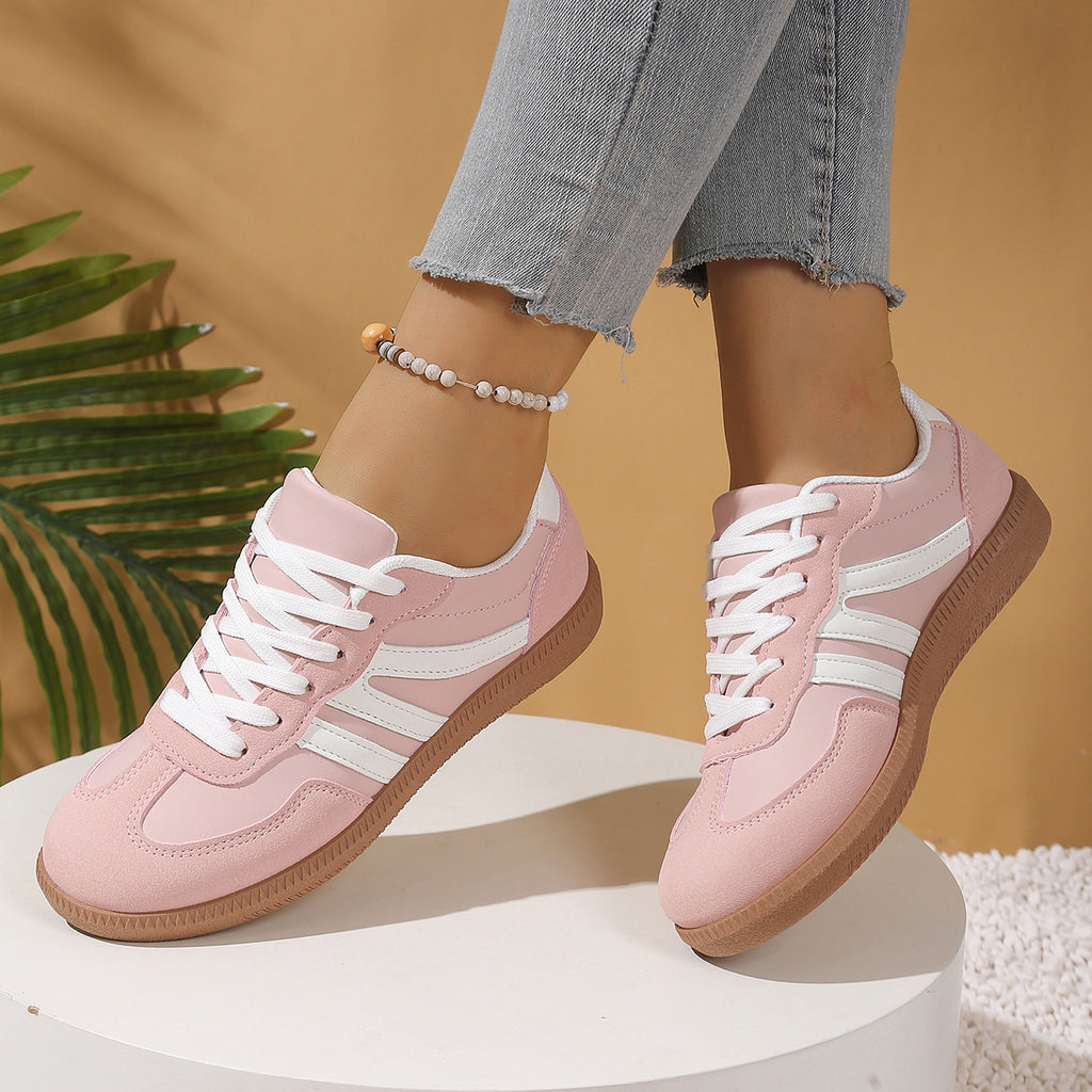 Fashion Casual Tout-match Couleur Matching Lace-up Chaussures