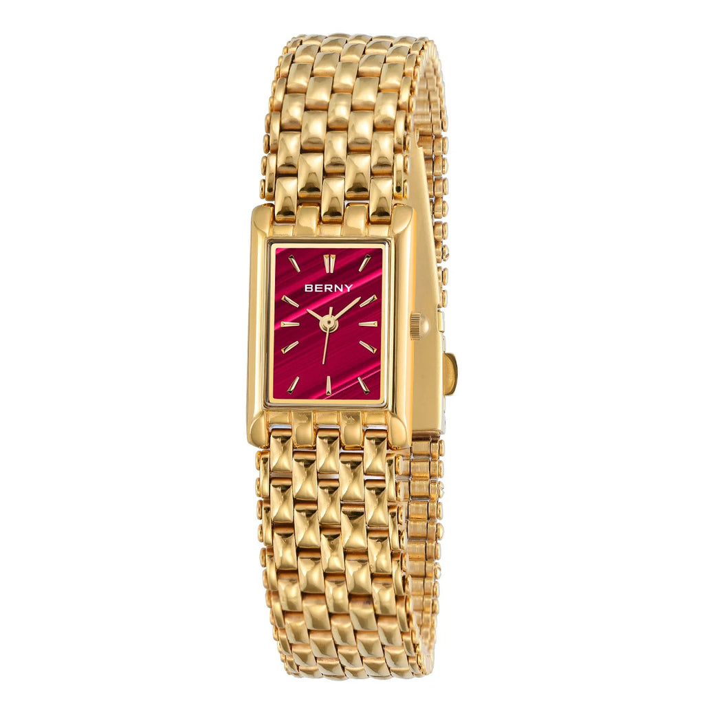 Montre Quartz en or ultra-mince Montres Rectangulaires Homme