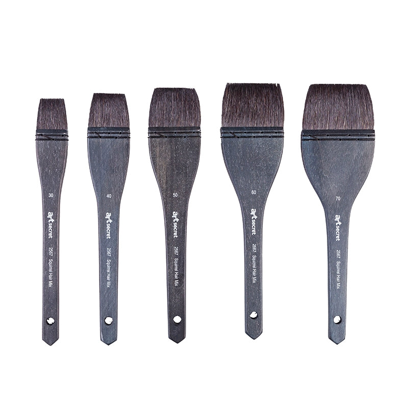 Brosse à cheveux écureuil gris