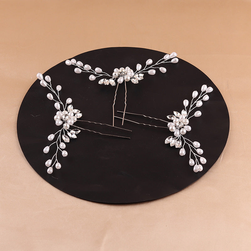 Tête de mariée fabriquée à la main avec des cristaux de marquise