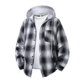 Printemps et automne Hommes et femmes Plaid chemise à manches longues