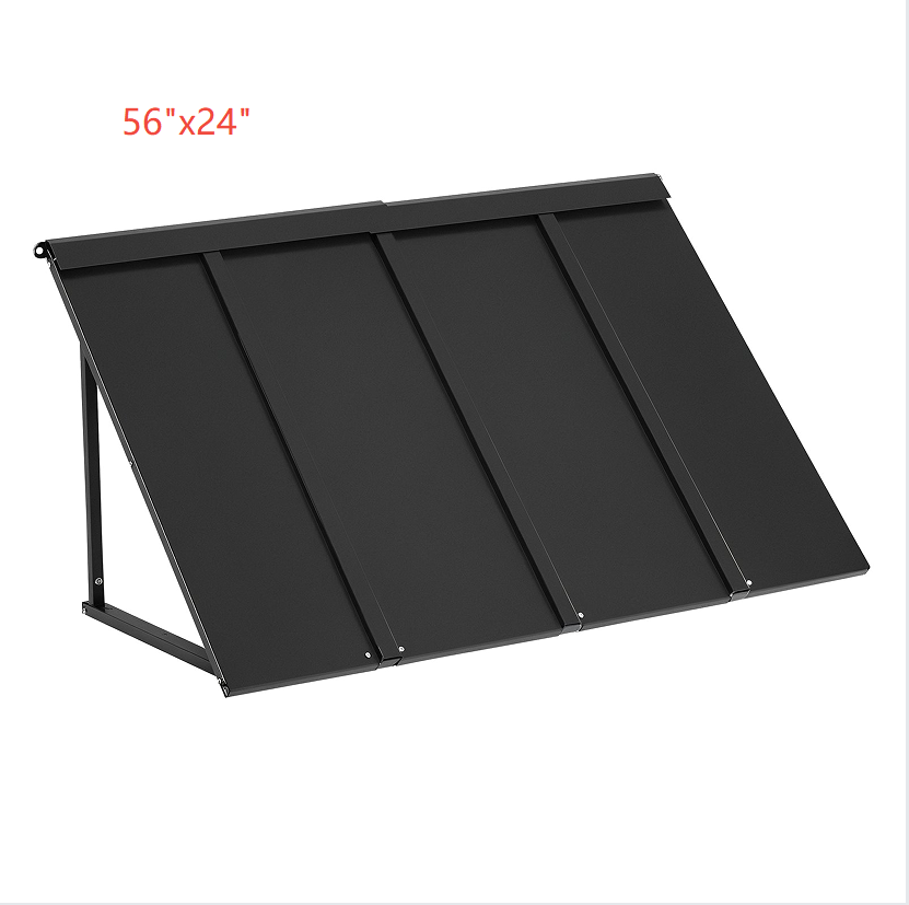 Auvent de fenêtre porte Canopy extérieur en acier Auvents de porte avant anti-rouille