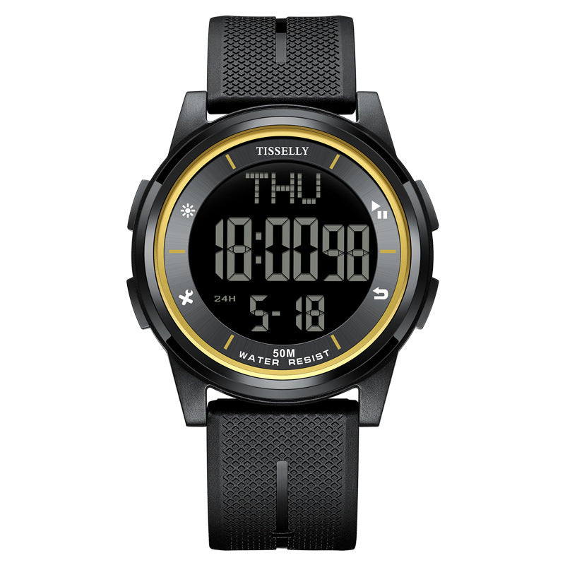 Simple Luminous Waterproof Montre électronique multifonctionnelle