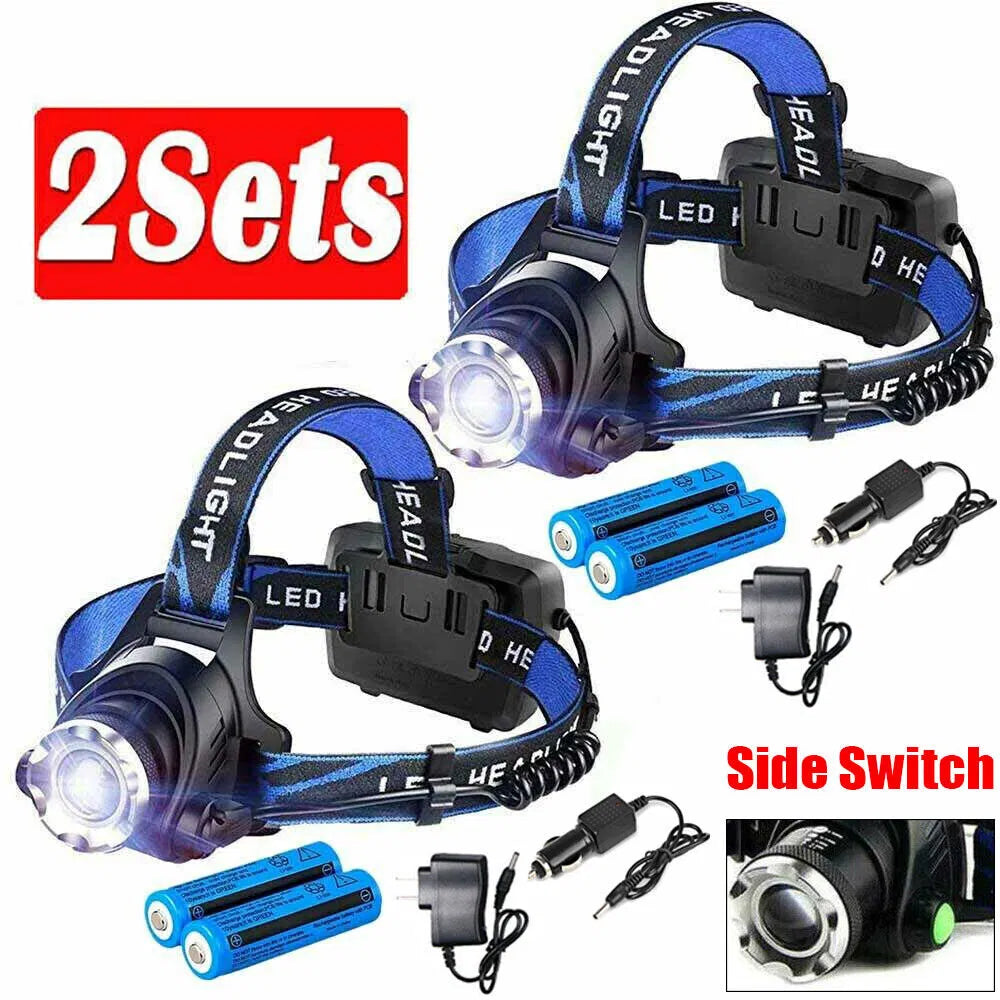 Lampe phare LED Rechargeabl lampe de poche lampe de poche lampe de camping lampe de travail