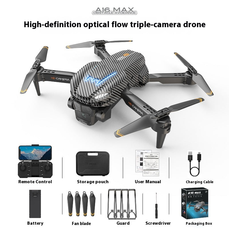 Positionnement optique du flux Trois caméras Évitement des obstacles Drone pour la photographie aérienne