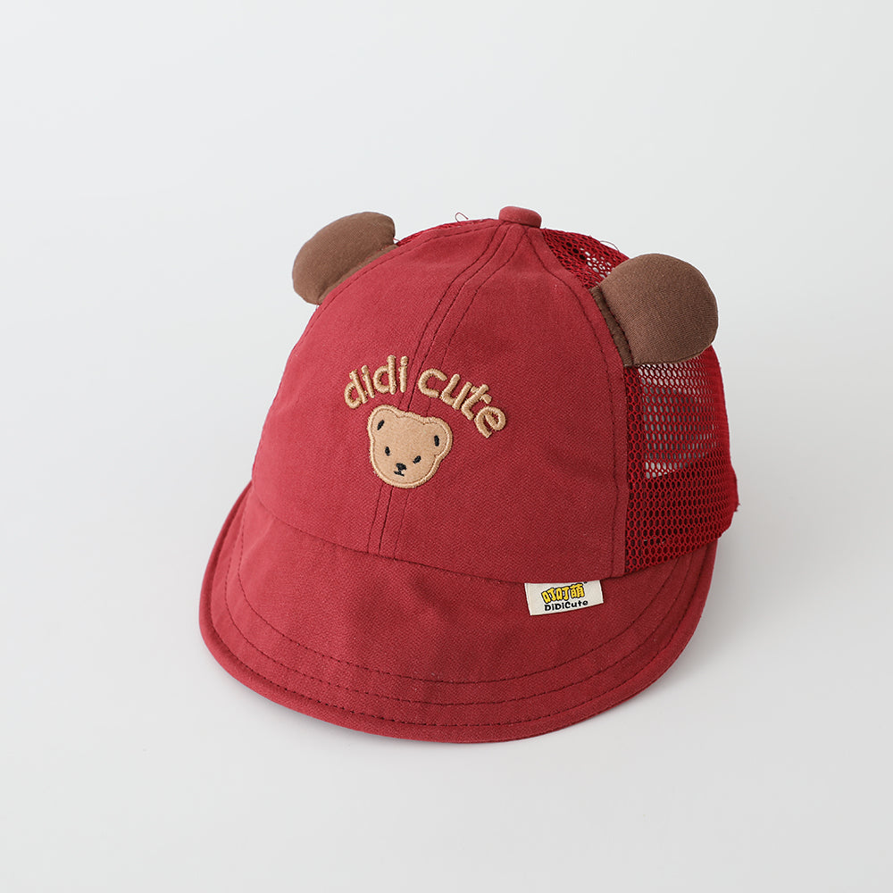 Garçons et filles d'été Net écharpe respirante ours mignon brodé multi-pots enfants