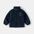 Manteau épaissie Baby Fliece Stand Collier Top de couture