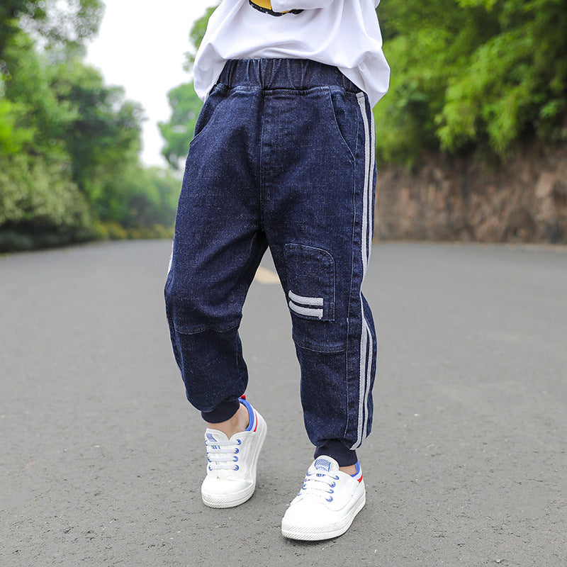 Spring Boys Pantalons Casual Printemps et Automne Version Coréenne des Pantalons