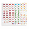 Ensemble de carreaux de Mahjong flottant 160PCS Style classique avec 3 dés