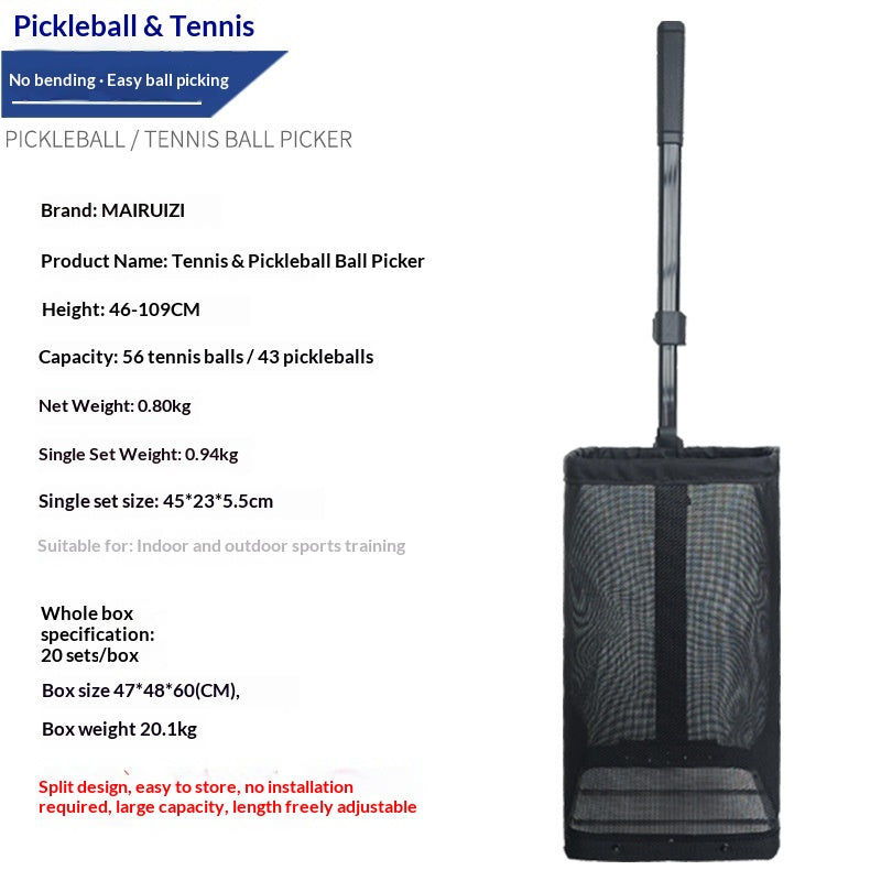 Récupérer des boules de pickleball