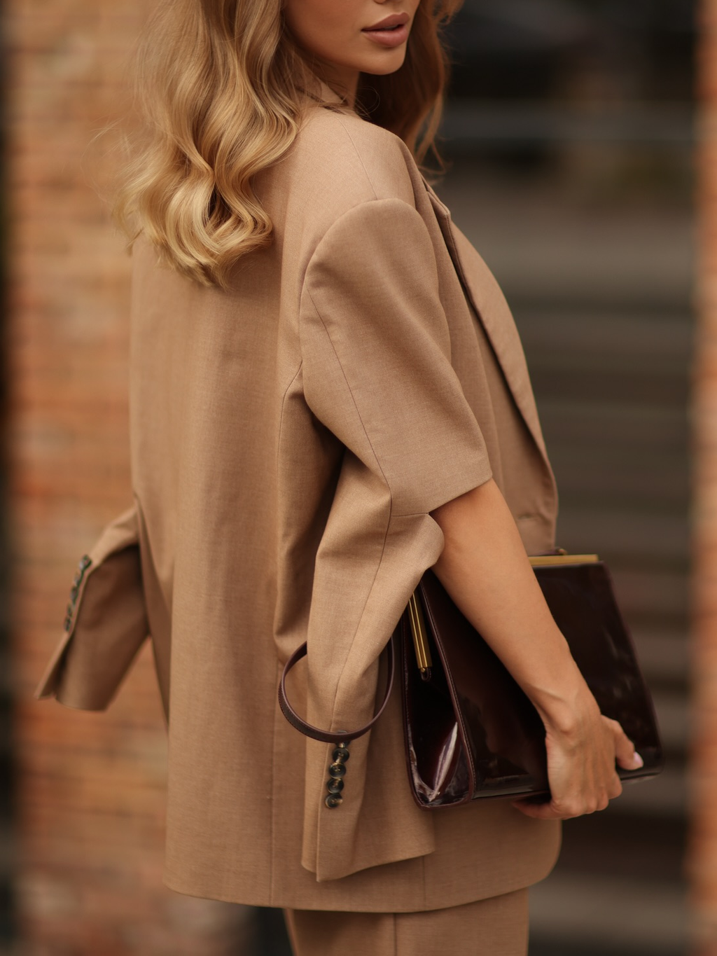 Three-piece suit set - Blazer & Vest & Wide-Leg Pants