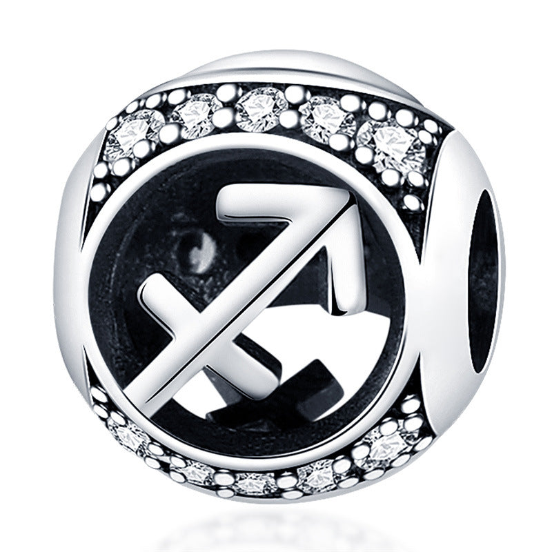 12 Accessoires de perles de signe zodiac pour bracelets bricolage